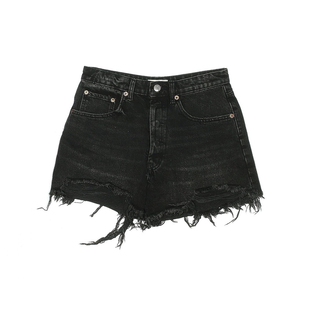 Zara Black Denim Jean Shorts Size 4